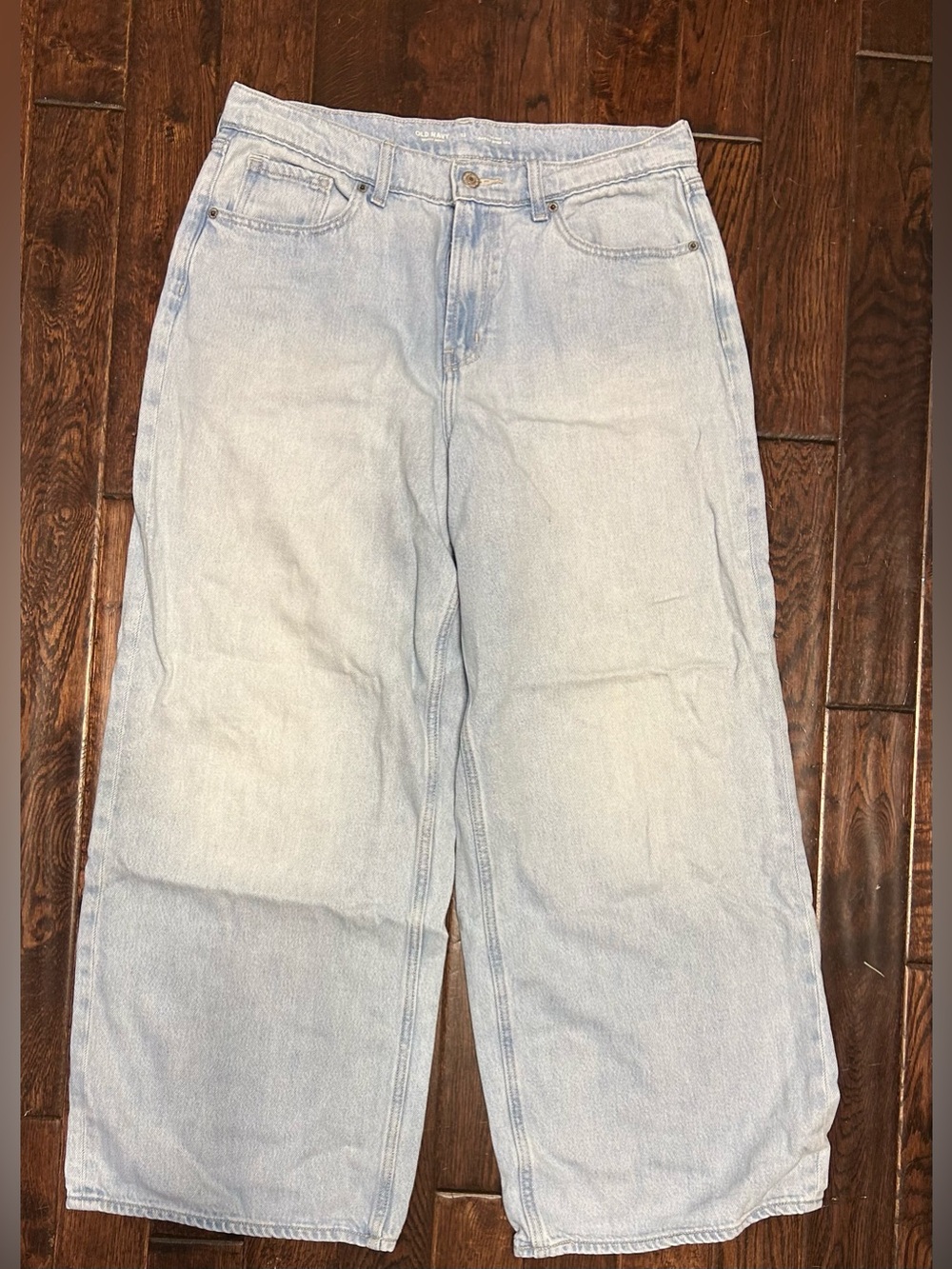 Old Navy Light Wash Baggy Wide-Leg Jeans